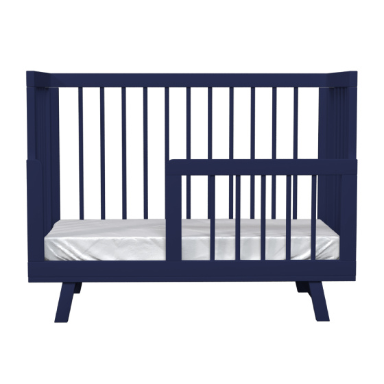 Кроватка для новорожденного Lilla "Aria Night Blue", синяя - фото №7