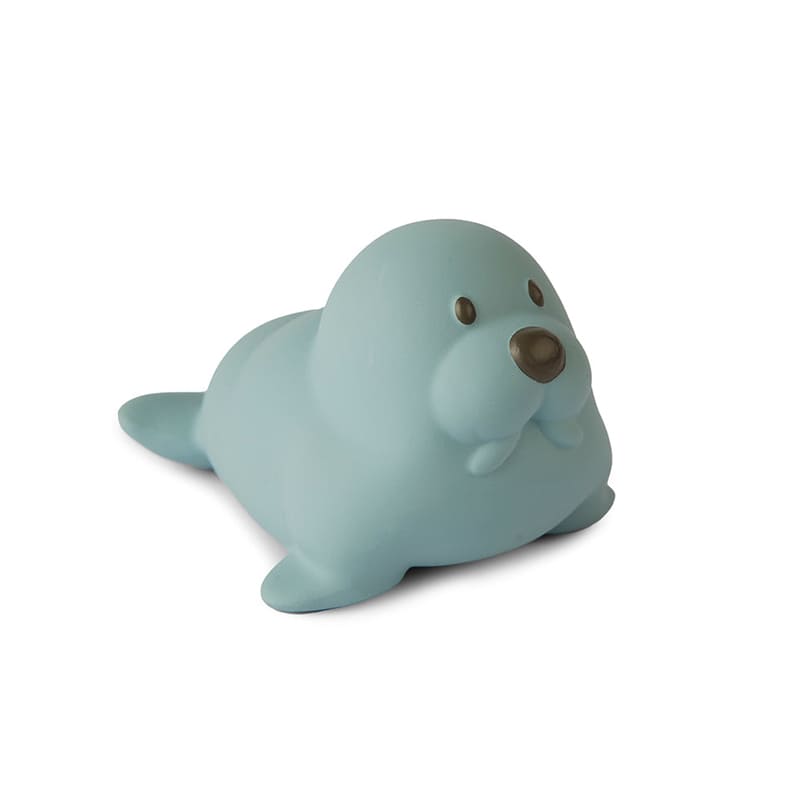 Игрушка для ванной в виде тюленя nuuroo "Zaza", пыльно-голубая - фото №1
