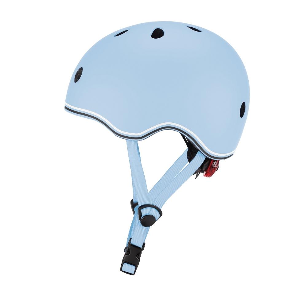 Шлем защитный GLOBBER "Go up lights" XXS/XS, пастельно-синий - фото №4