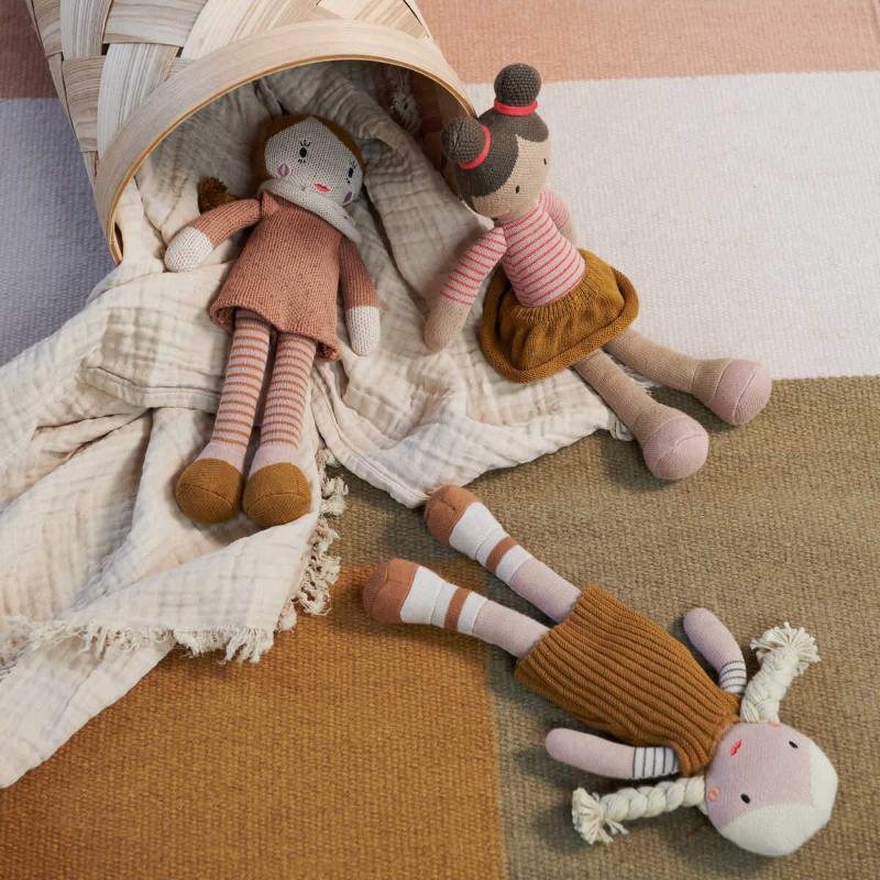 Текстильная кукла LIEWOOD "Iris", мульти микс с розовым, 30 см - фото №4