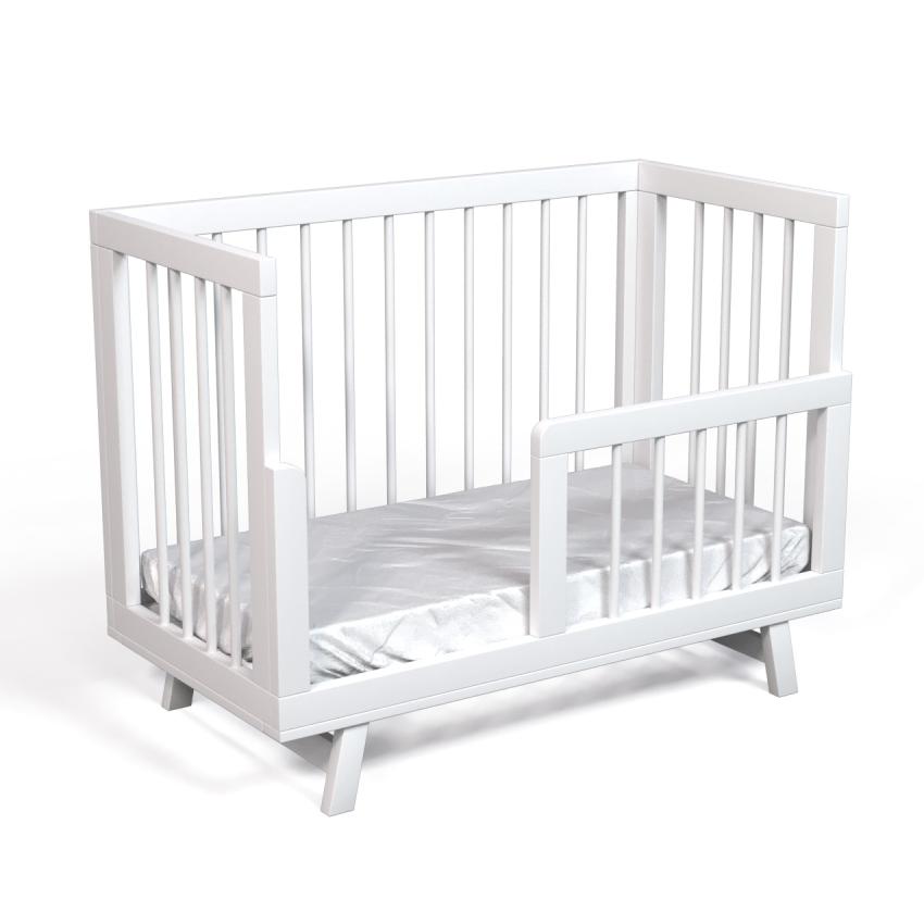 Кроватка для новорожденного Lilla "Aria", белая - фото №5