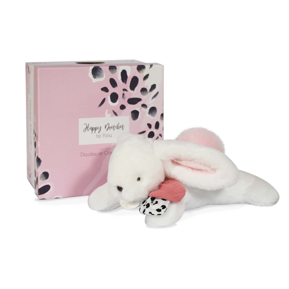 Кролик Doudou et Compagnie "Happy blush", розовый
