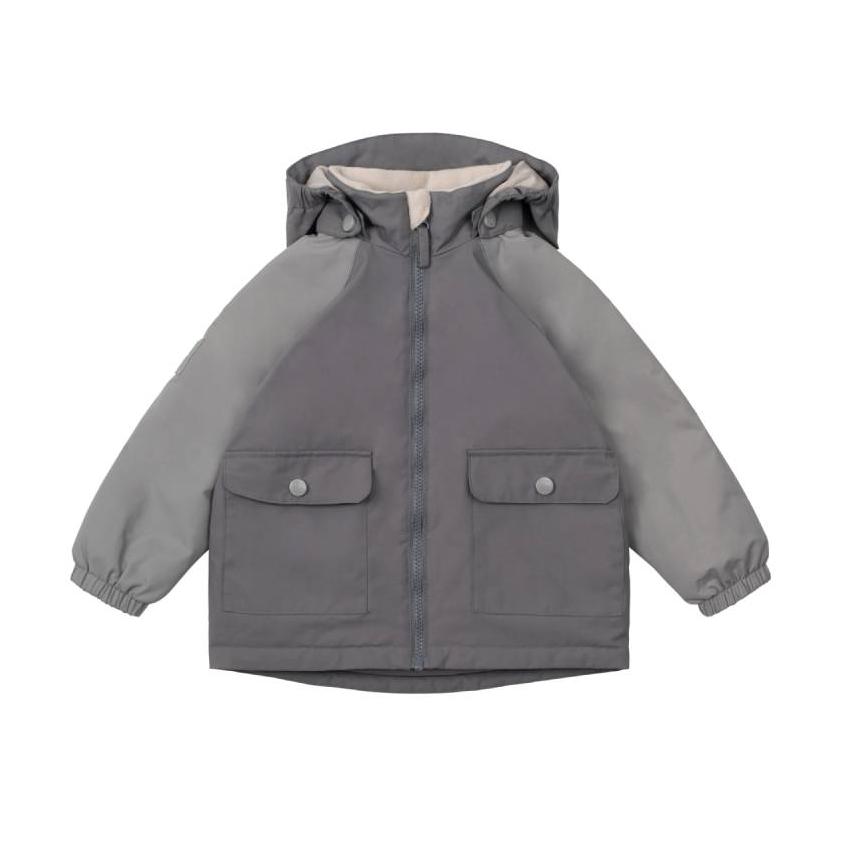 Куртка Leokid "Foggy gray", серая - фото №1