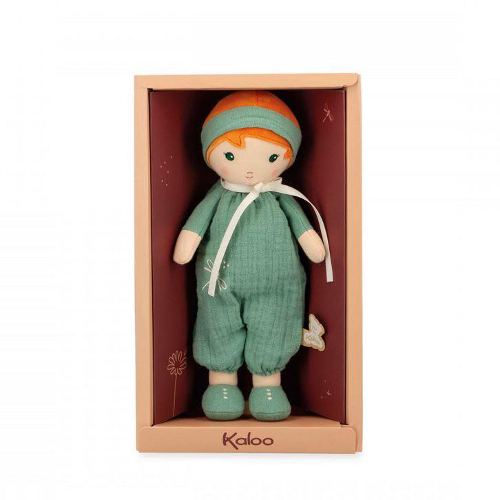 Текстильная кукла Kaloo "Olivia", в зеленом костюме, серия "Tendresse de Kaloo", 25 см - фото №3