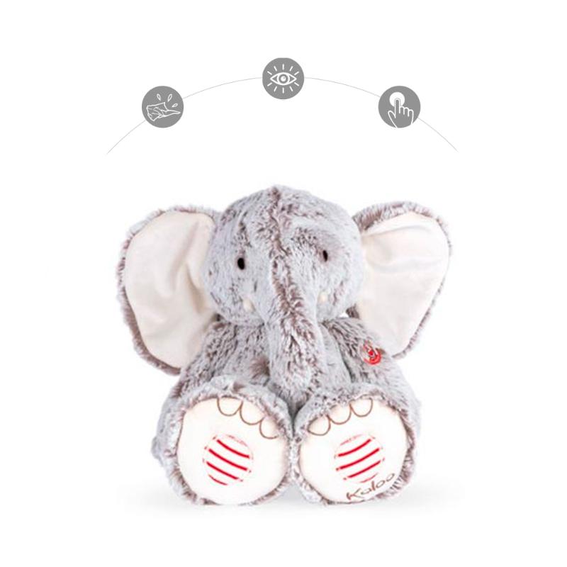 Плюшевая игрушка Kaloo "Слоненок Prestige Noa", серия "Rouge Kaloo", серый, 38 см - фото №4