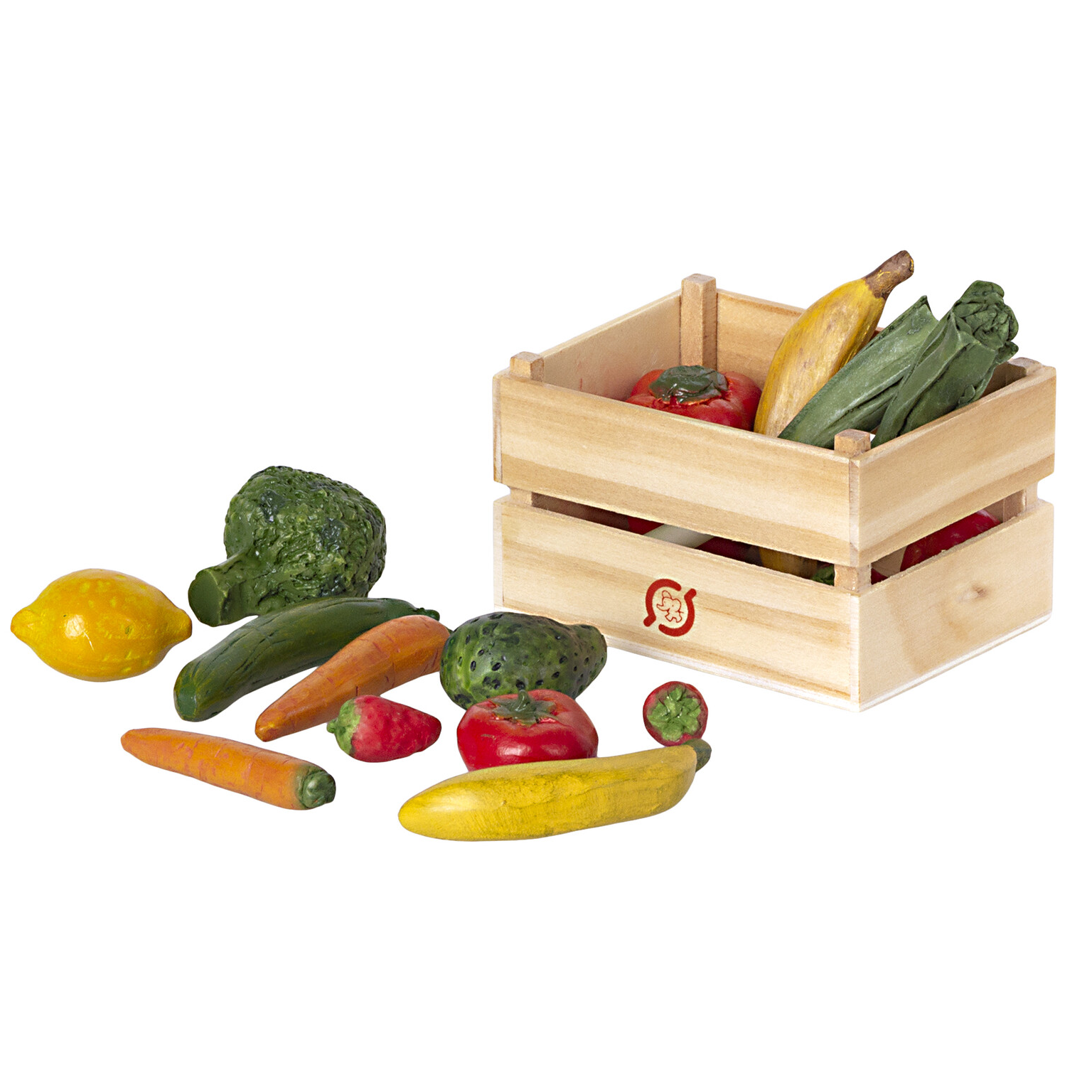 Ящик с игрушечными овощами и фруктами, '21