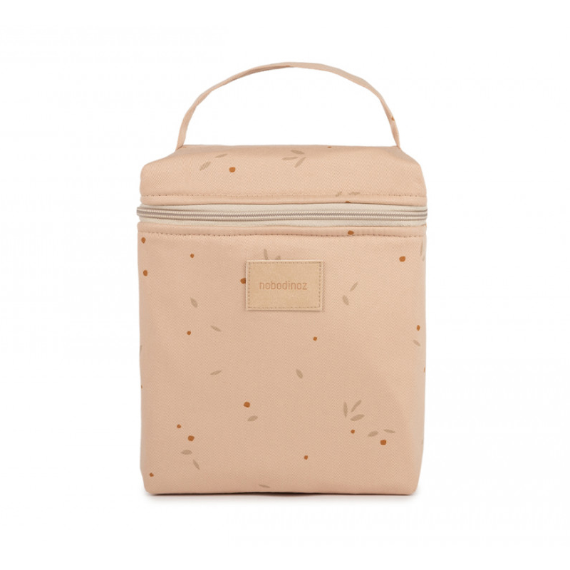 Термосумка Nobodinoz "Hyde Park Willow Dune", лепестки и песчаные барханы, 18 х 23 см - фото №5