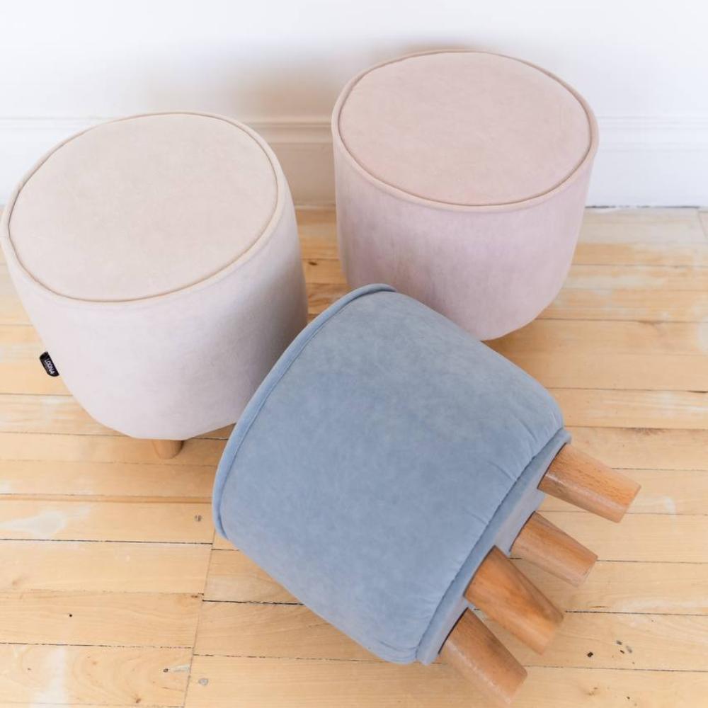 Пуф на буковых ножках LOONA soft furniture, розовый - фото №8