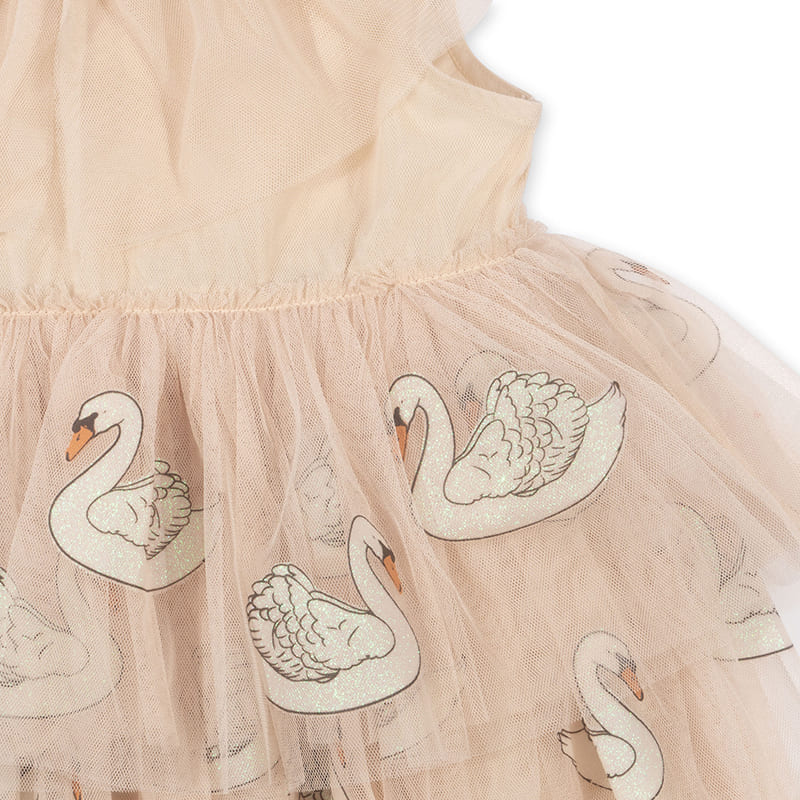 Платье феи Konges Slojd "Fayette Swan Glitter", танцующие лебеди - фото №4