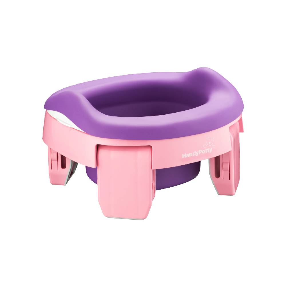 Дорожный горшок ROXY-KIDS/HandyPotty, 3 в 1, розовый мягкая игрушка doudou et compagnie кролик bonbon розовый