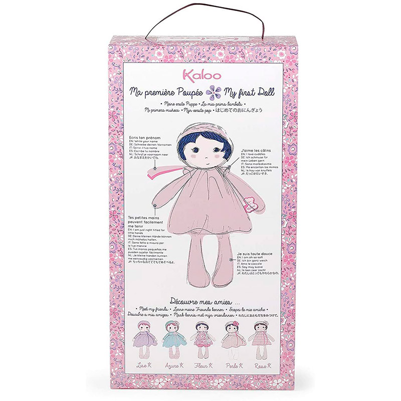 Текстильная кукла Kaloo "Fleur", в розовом платье, серия "Tendresse de Kaloo", 25 см - фото №5