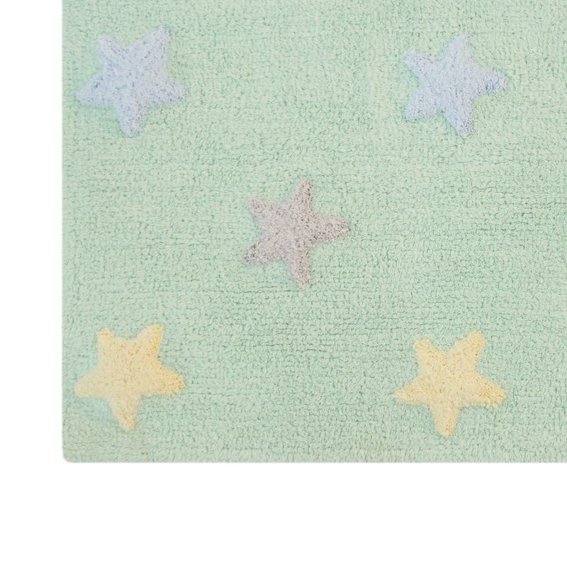 

Прямоугольные Lorena Canals, Ковер с крупными разноцветными звездами Lorena Canals, мятный, 120 х 160 см