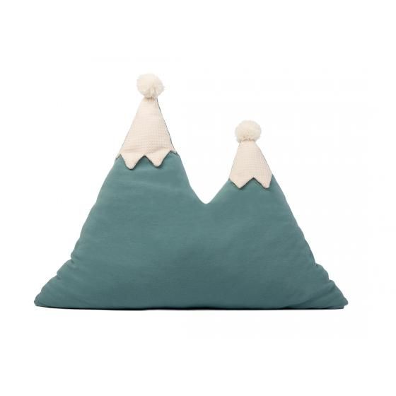 Подушка декоративная Nobodinoz "Snowy Mountain Magic", зеленая мята, 42 x 50 см