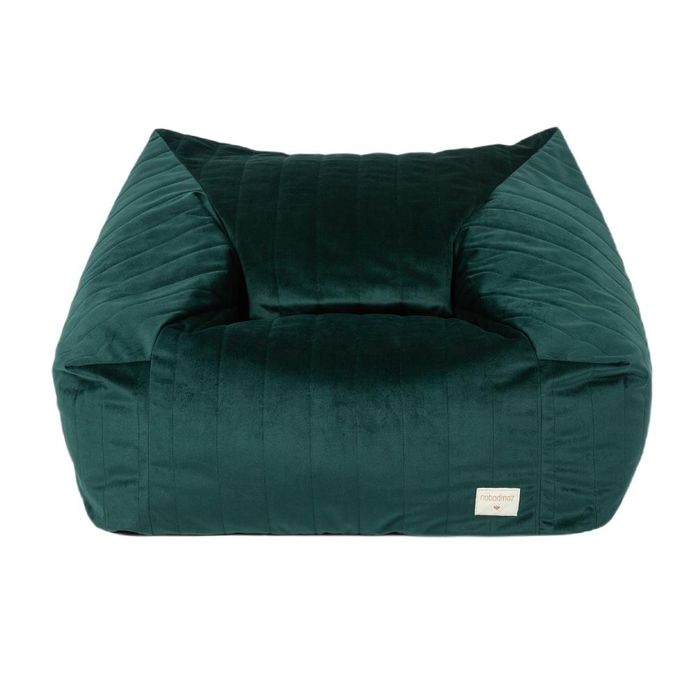 Кресло Nobodinoz "Chelsea Velvet Jungle Green", зеленый мох, 72 х 75 х 42 см - фото №1