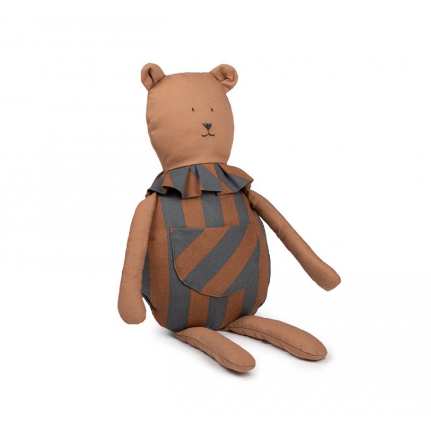 Текстильная игрушка в виде медведя Nobodinoz "Majestic Bear Blue", голубая - фото №2