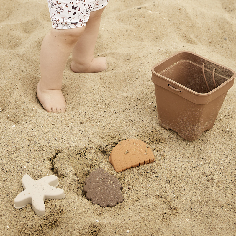 Набор для пляжа и песочницы nuuroo "Millan Brown", коричневый микс - фото №3
