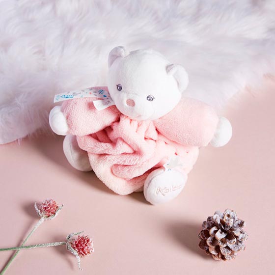 Мягкая игрушка Kaloo "Медвежонок Chubby", серия "Plume", пудрово-розовый, 18 см - фото №2