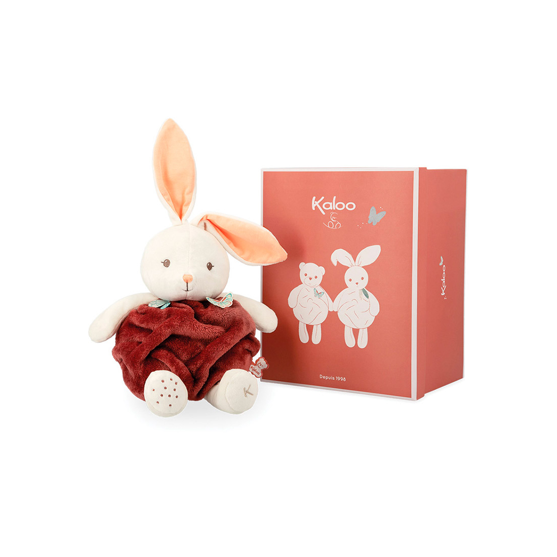 Мягкая игрушка Kaloo "Кролик Buble of Love", серия "Plume", корица, 30 см - фото №1