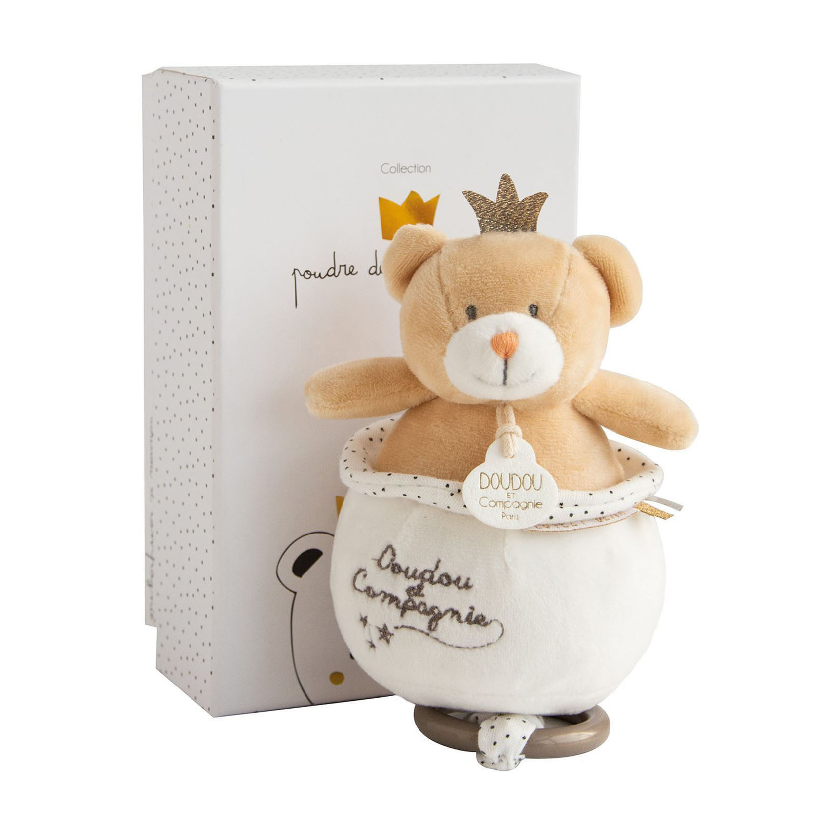 Мягкая игрушка Doudou et Compagnie "Мишка Маленький Принц", музыкальная