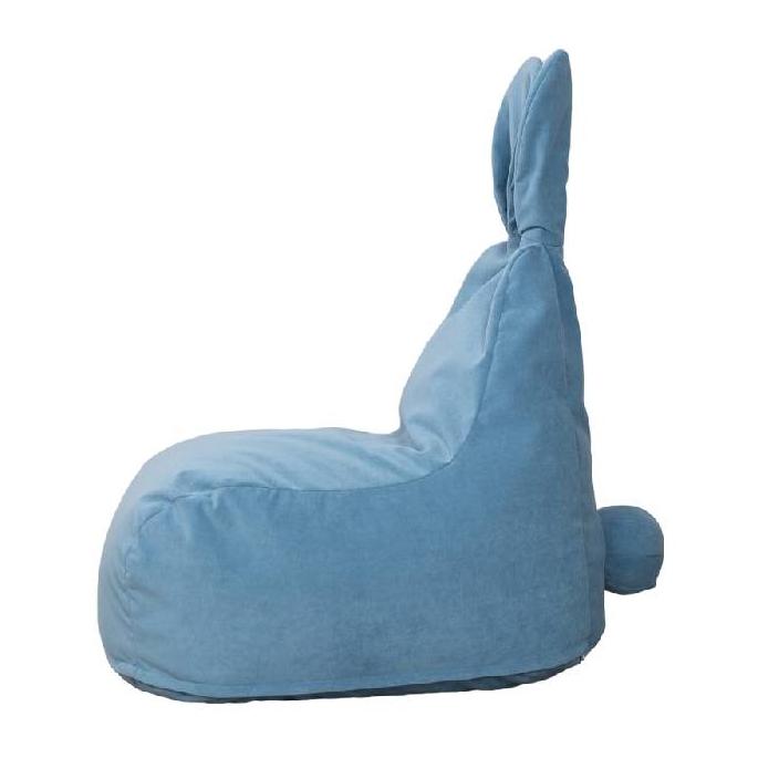 Пуф LOONA soft furniture "Заяц", большой, голубой