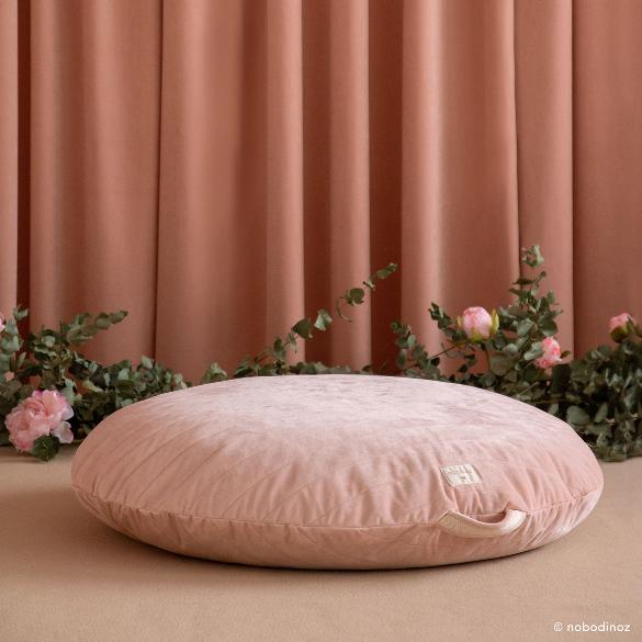 Пуф Nobodinoz "Sahara Velvet Bloom Pink", цветущий розовый, 90 х 16 см