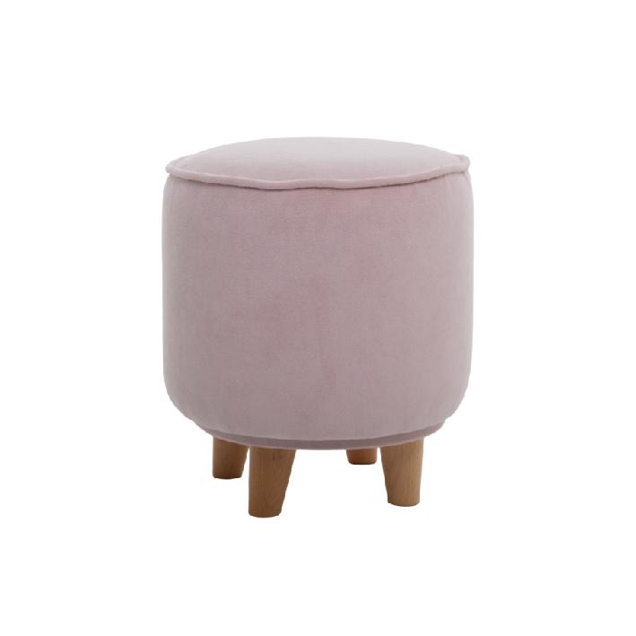 Пуф на буковых ножках LOONA soft furniture, розовый