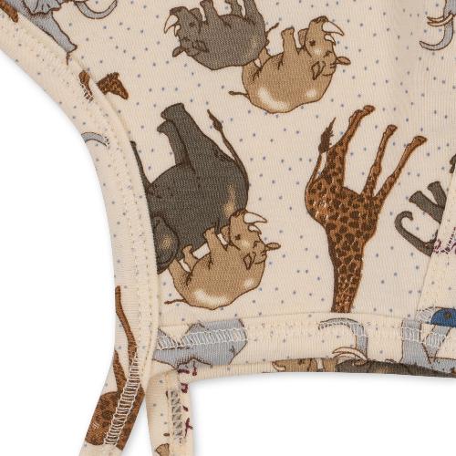 

Чепчики и шапочки Konges Slojd, Чепчик для новорожденных базовый Konges Slojd "Basic Elephantastic", заповедник слонов