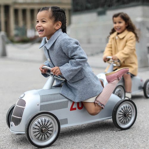 Детская машинка Rider Mercedes-Benz, серебристая
