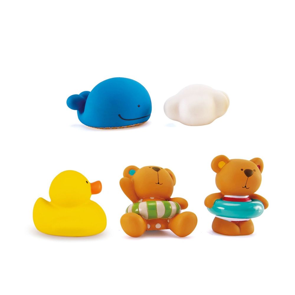 Игрушки для купания Hape "Тедди и его друзья" - фото №1