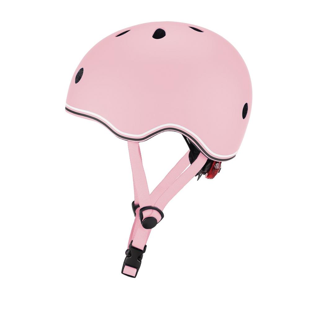 Шлем защитный GLOBBER "Go up lights" XXS/XS, пастельно-розовый - фото №2