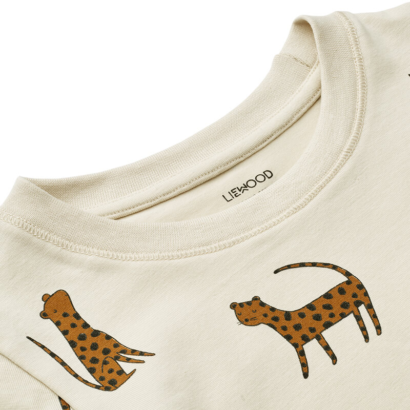 

Пижамы LIEWOOD, Пижама с шортами LIEWOOD "Ilford Leopard", песочная