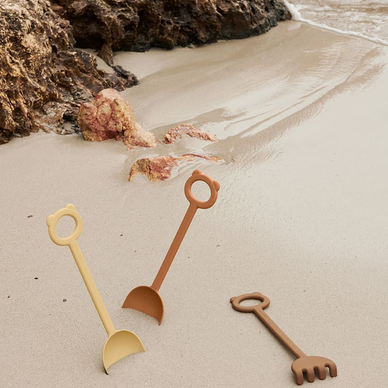 Набор лопатка и грабли для пляжа и сада "Hilda" LIEWOOD, темно-розовый микс с бежевым - фото №6