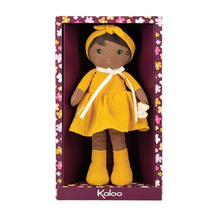 Текстильная кукла Kaloo "Naomie", в желтом платье, серия "Tendresse de Kaloo", 25 см - фото №4