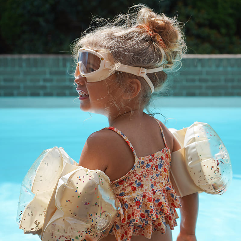 Детская маска для плавания Konges Slojd "Molly Mon Amour", бежевая