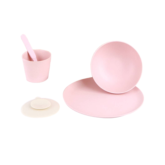

Набор бамбуковой посуды Mae by Love Mae "Mini Set", светло-розовый, 5 предметов
