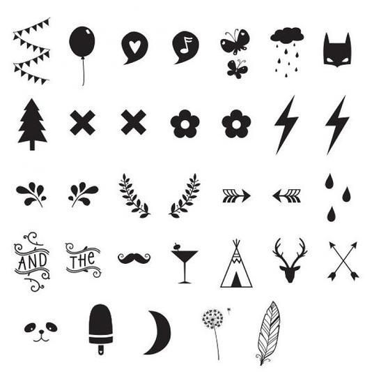 Набор символов и цифр для лайтбокса A Little Lovely Company