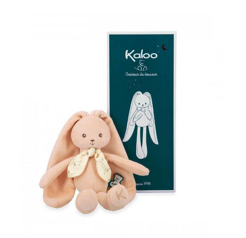 Мягкая игрушка Kaloo "Кролик", серия "Lapinoo" персиковый, маленький, 25 см - фото №3
