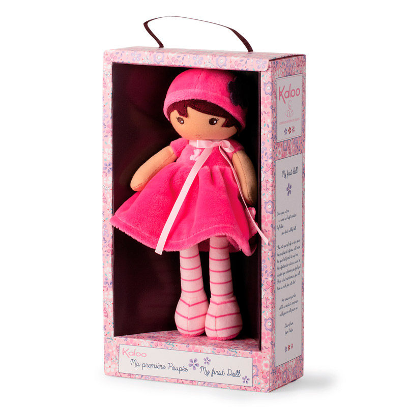 Текстильная кукла Kaloo "Emma", в розовом платье, серия "Tendresse de Kaloo", 25 см - фото №3