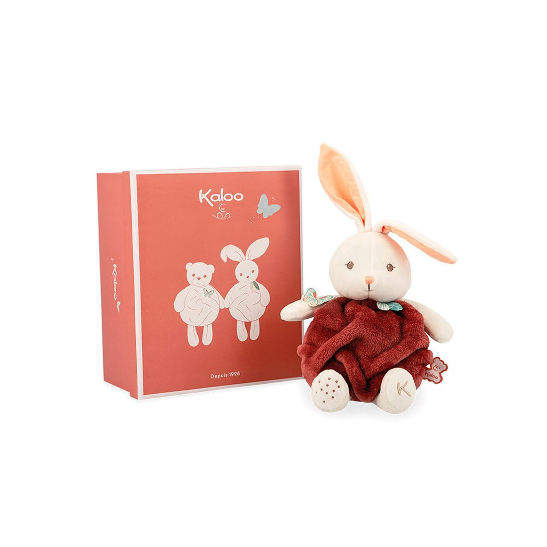Мягкая игрушка Kaloo "Кролик Bubble of Love ", серия "Plume", корица, 23 см - фото №1