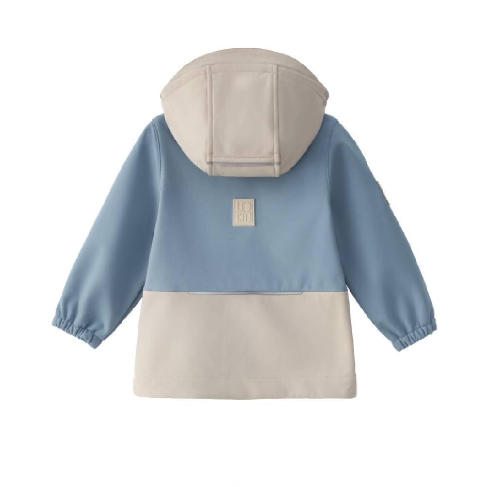 Куртка Leokid "Softshell Color Block Blue Cape", голубой - фото №2