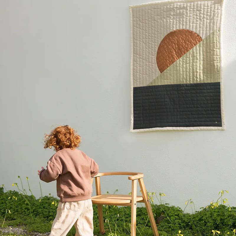 Стеганый игровой коврик-одеяло Nobodinoz "Landscape", ландшафт, 95 х 73 см - фото №4