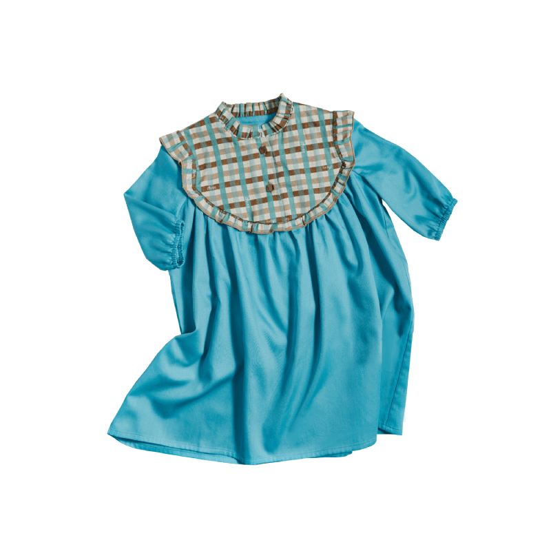 Платье IZUM с кокеткой, изумрудное - фото №1