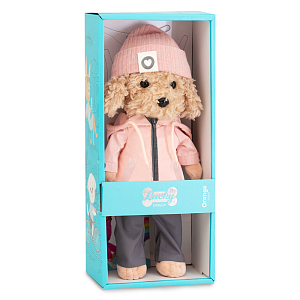 Мягкая игрушка Orange Toys "Собачка Куршевель", с каркасом, 37 см