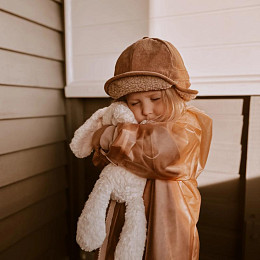 Шапка-кепи теплая Mrs. Ertha "Rusted", шоколад