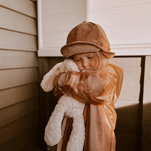 Шапка-кепи теплая Mrs. Ertha "Rusted", шоколад