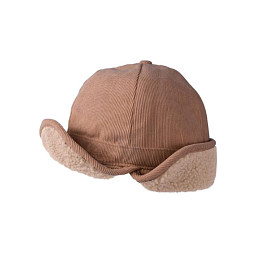 Шапка-кепи теплая Mrs. Ertha "Rusted", шоколад