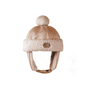 Шапка-ушанка Mrs. Ertha "Peanut", ореховая