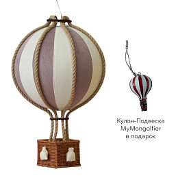 Декоративный воздушный шар MyMongolfier, пудра, 25 см