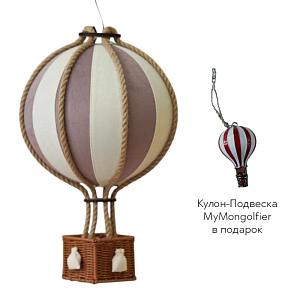 Декоративный воздушный шар MyMongolfier, пудра, 25 см