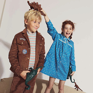 Платье поплиновое Gingersnaps "Lei Bluefields", синее